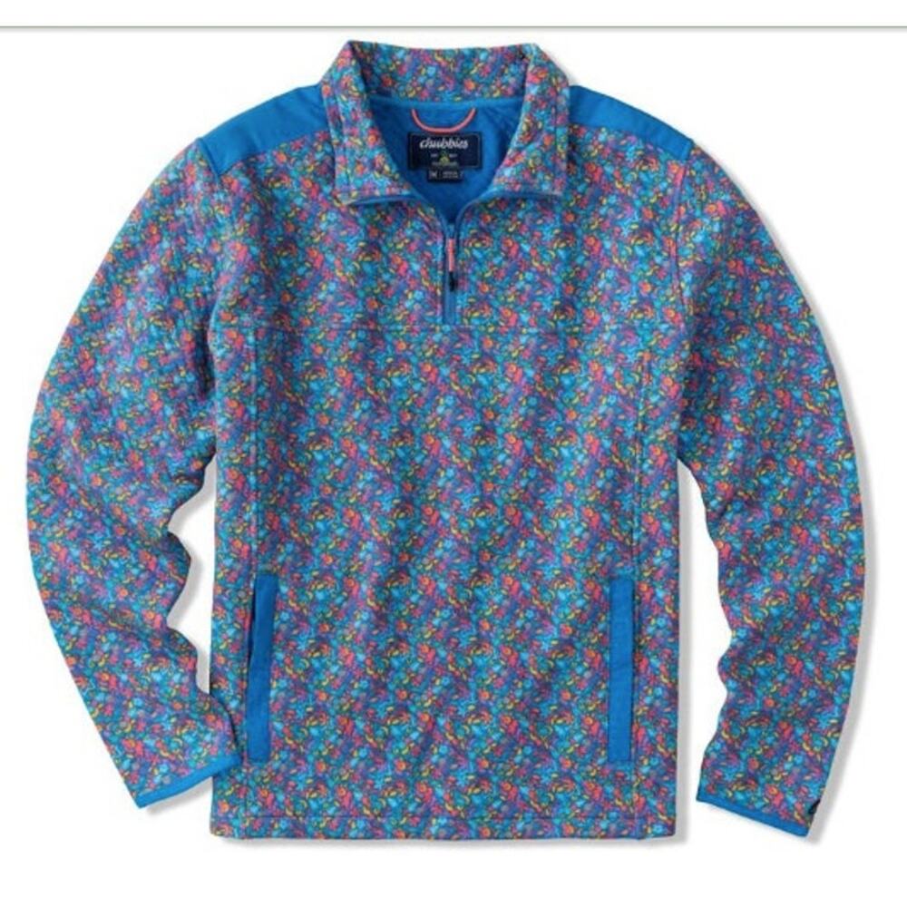 Chubbies NWT The Spade Quilted Pullover-Size Small